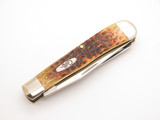 Vintage 2001 Case XX 6254 USA Jigged Bone Handle Folding Trapper Pocket Knife
