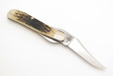 2002 Case XX 61953 USA Russlock Silver Script Jigged Bone Folding Pocket Knife