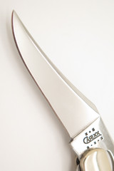2002 Case XX 61953 USA Russlock Silver Script Jigged Bone Folding Pocket Knife