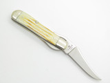 2001 Case XX 61953 USA Russlock Folding Pocket Knife Jigged Bone Bowtie Shield