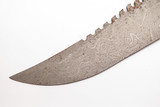 Vintage 1986 Parker Edwards USA Fixed Damascus Bowie Knife Blade Blank #7