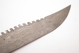 Vintage 1986 Parker Edwards USA Fixed Damascus Bowie Knife Blade Blank #7