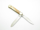 Vtg 1980s Parker American Blade Japan Smooth Bone Trapper Folding Pocket Knife