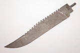 Vintage 1986 Parker Edwards USA Fixed Damascus Bowie Knife Blade Blank #8
