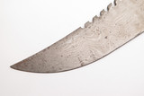Vtg 1986 Parker Edwards Archegos USA Fixed Damascus Bowie Knife Blade Blank #6
