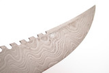 Vtg 1986 Parker Edwards Archegos USA Fixed Damascus Bowie Knife Blade Blank #1