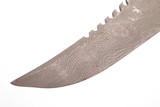 Vintage 1986 Parker Edwards USA Fixed Damascus Bowie Knife Blade Blank #10