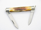 Vtg 1980 Case XX 52042 Stag Small Gentleman Folding Pocket Pen Knife