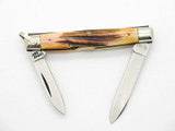 Vtg 1980 Case XX 52042 Stag Small Gentleman Folding Pocket Pen Knife