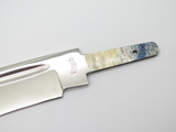 Vtg 1980s Rigid RG-62 Tak Fukuta Seki Japan Mirror Fixed Bowie Knife Blade Blank