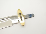 Vtg 1980s Rigid RG-62 Tak Fukuta Seki Japan Mirror Fixed Bowie Knife Blade Blank