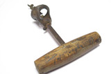 C. 1900 Museum Antique Fred Miller Milwaukee Wood Wine Corkscrew Bottle Opener
