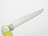 Vtg 1980 Case XX 3318 Yellow Delrin Medium Stockman Folding Pocket Knife