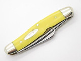 Vtg 1980 Case XX 3318 Yellow Delrin Medium Stockman Folding Pocket Knife