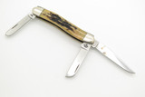 2001 Case XX 6318 Stag Bone Handle Stockman Folding Pocket Knife (Used)