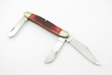 Vintage 1998 Case XX Select 6347 Stockman Red Bone Handle Folding Pocket Knife
