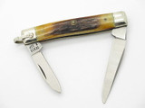 Vtg 1980 Case XX 52033 Stag Small Serpentine Stockman Folding Pocket Knife