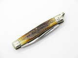 Vtg 1980 Case XX 52033 Stag Small Serpentine Stockman Folding Pocket Knife