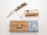 2000 Case XX 6220 1/2 Jigged Green Bone Handle Folding Pocket Worn Peanut Knife
