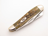 2000 Case XX 6220 1/2 Jigged Green Bone Handle Folding Pocket Worn Peanut Knife