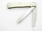 Vintage 1981 Case XX 4254 Trapper Limited White Knight Folding Pocket Knife