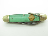 Vintage Kutmaster Girl Scout Green Handle Folding Multi Tool Pocket Camp Knife