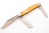 Vtg Schrade Camas Prairie Railroad 861Y USA Stockman Yellow Folding Pocket Knife