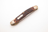 Vtg Schrade USA Uncle Henry 197UH Cat Paw Stag Delrin Folding Pocket Knife