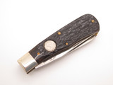 Vintage 1997 NKCA CCC5 Camillus USA Jigged Bone Trapper Folding Pocket Knife