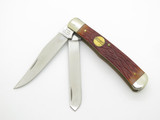 Vintage Camillus New York USA Jigged Delrin Handle Folding Pocket Knife