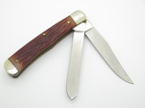 Vintage Camillus New York USA Jigged Delrin Handle Folding Pocket Knife