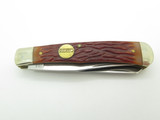 Vintage Camillus New York USA Jigged Delrin Handle Folding Pocket Knife