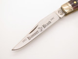 '02 Hammer Brand NY Walden 150th Limited Muskrat Brown Jigged Bone Folding Knife