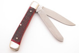 Vtg J. A. Henckels Solingen Germany Trapper Red Jigged Bone Folding Pocket Knife