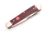 Vtg J. A. Henckels Solingen Germany Trapper Red Jigged Bone Folding Pocket Knife