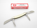Vintage J A Henckels Solingen Germany Congress White Bone Folding Pocket Knife