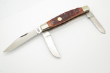 Vintage Puma Solingen Germany Stockman Jigged Bone Handle Folding Pocket Knife