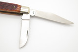 Vintage Puma Solingen Germany Stockman Jigged Bone Handle Folding Pocket Knife