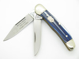 Vintage Buck Creek Copperhead Solingen Germany Blue Handle Folding Pocket Knife