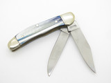 Vintage Buck Creek Copperhead Solingen Germany Blue Handle Folding Pocket Knife
