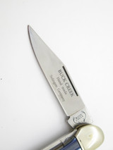 Vintage Buck Creek Copperhead Solingen Germany Blue Handle Folding Pocket Knife