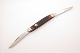 Vintage 1995 Queen Cutlery 9125 USA Muskrat Delrin Handle Folding Pocket Knife