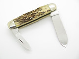 Vitage 1981 Queen NKCA Stag Equal End Cigar Folding Pocket Knife