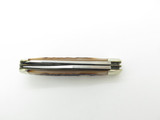 Vintage 1993 Queen 9155 Trapper Delrin Handle Stainless Folding Pocket Knife