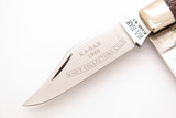 Vintage 1980 Ka-bar Jack Knife Collectors Club USA Wood Folding Pocket Knife