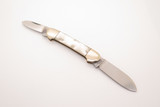 Vtg 1999 Bulldog Solingen Germany Pearl Celluloid Handle Folding Pocket Knife