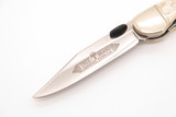 Vintage Boker Copperhead Germany Easy Open Linerlock Stag Folding Pocket Knife
