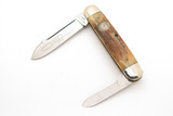Vintage 1981 Queen NKCA 07394 Stag Equal End Cigar Folding Pocket Knife