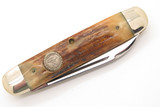 Vintage 1981 Queen NKCA 07394 Stag Equal End Cigar Folding Pocket Knife