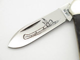 Vtg 10 Dot 1980 Case XX 62131 Jigged Bone Canoe Folding Pocket Knife
